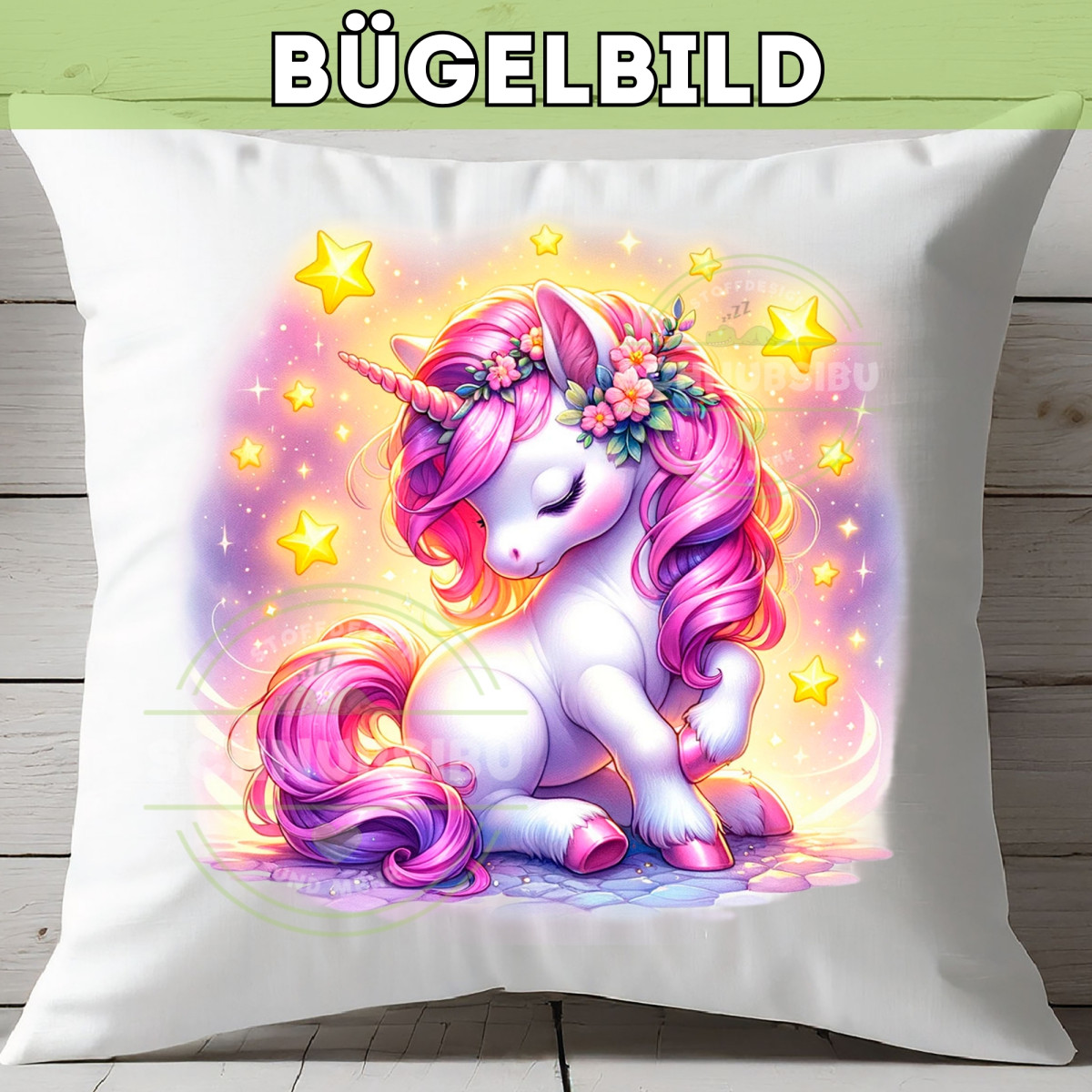 Bügelbild Einhorn Stern Edition Nr. 3